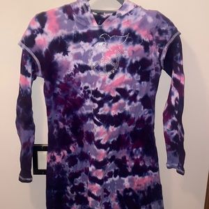 Undee Bandz Kids Tie Dye Dress. Size 12. Long Sleeves.